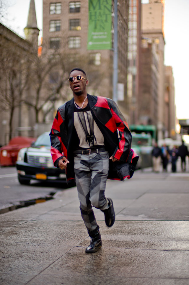 For this shoot of fashion designer Justin Etienne in New York I had him run back and forth a few times to capture this. Leica M 240 with Leica 50mm Noctilux-M ASPH f/0.95. ISO 200, 1/250 second. © 2016 Thorsten Overgaard. 